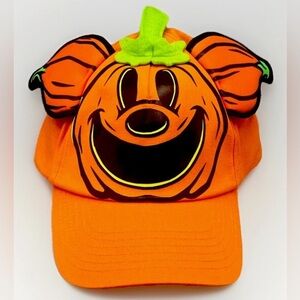 NWT Disney Mickey Mouse 2024🎃 Pumpkin HAT Glow in the Dark Adult Size